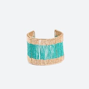 NWT Towne and Reese Maxie Beaded Turquoise Cuff Bracelet Stitch Fix